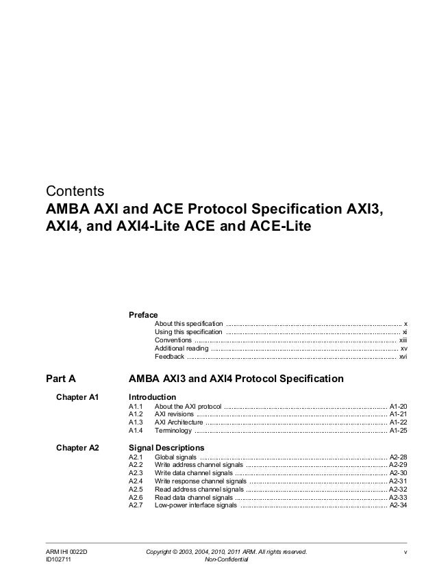 amba axi protocol specification v2.0